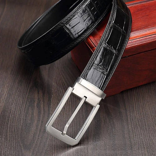 Thắt lưng da bụng cá sấu 4250