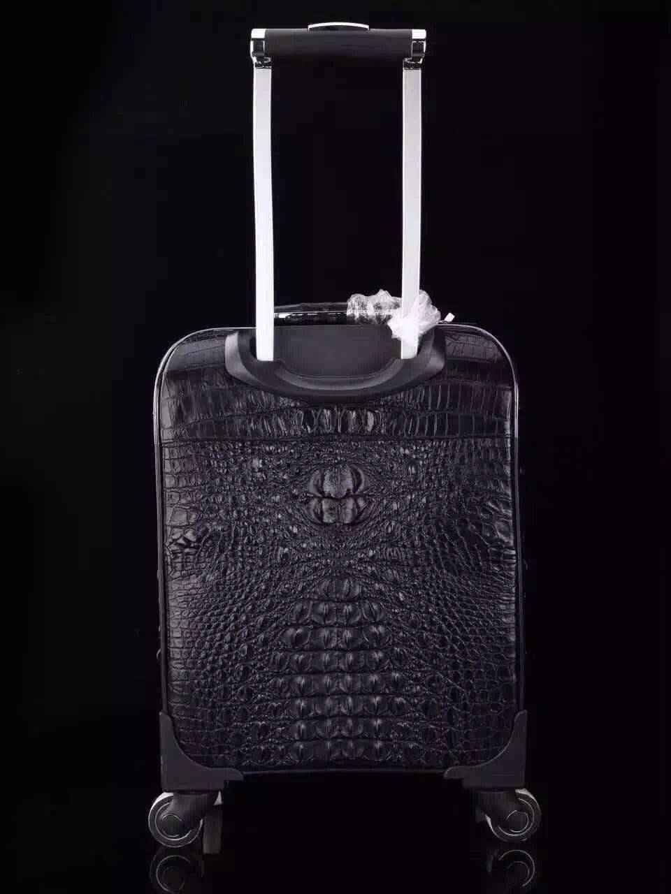 Preorder Genuine Crocodile Leather Laptop Trolley Luggage Bags Case ,Travel Luggage Bags