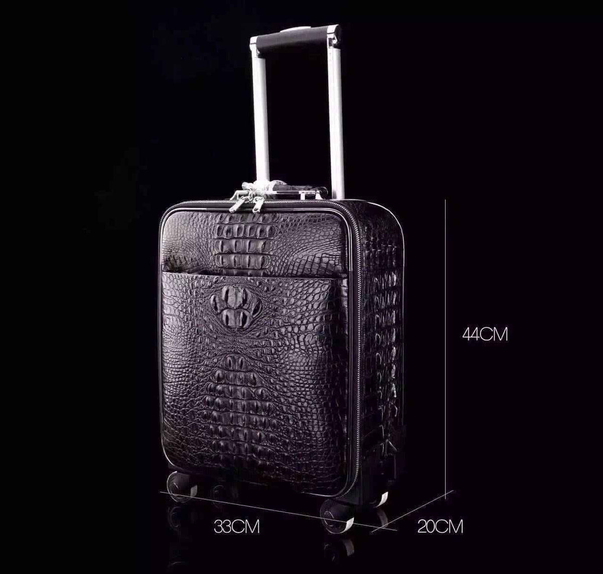Preorder Genuine Crocodile Leather Laptop Trolley Luggage Bags Case ,Travel Luggage Bags
