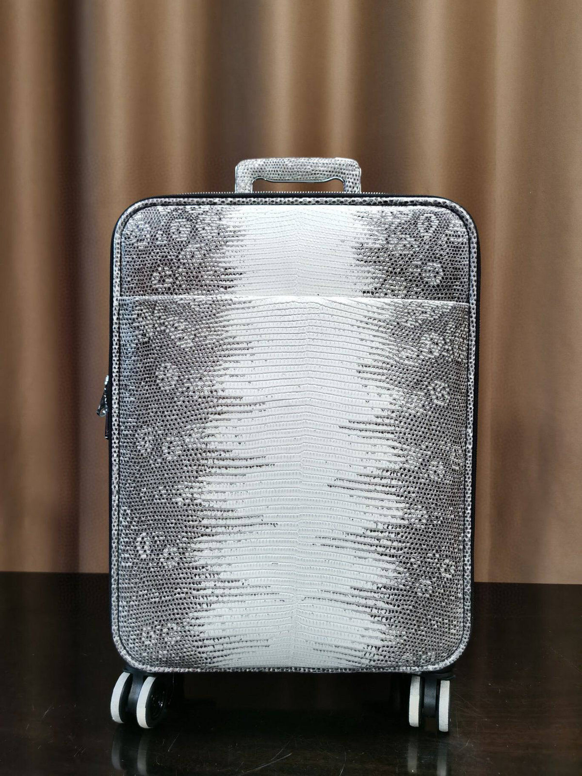 alt
Vali kéo/vali xách tay da Lizard, túi du lịch/cuối tuần, vali 18 inch, bánh xe đa năng