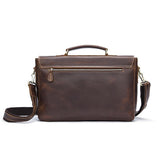 Rossie Viren  Men's Vintage Brown  Leather Postman Messenger Laptop Bag